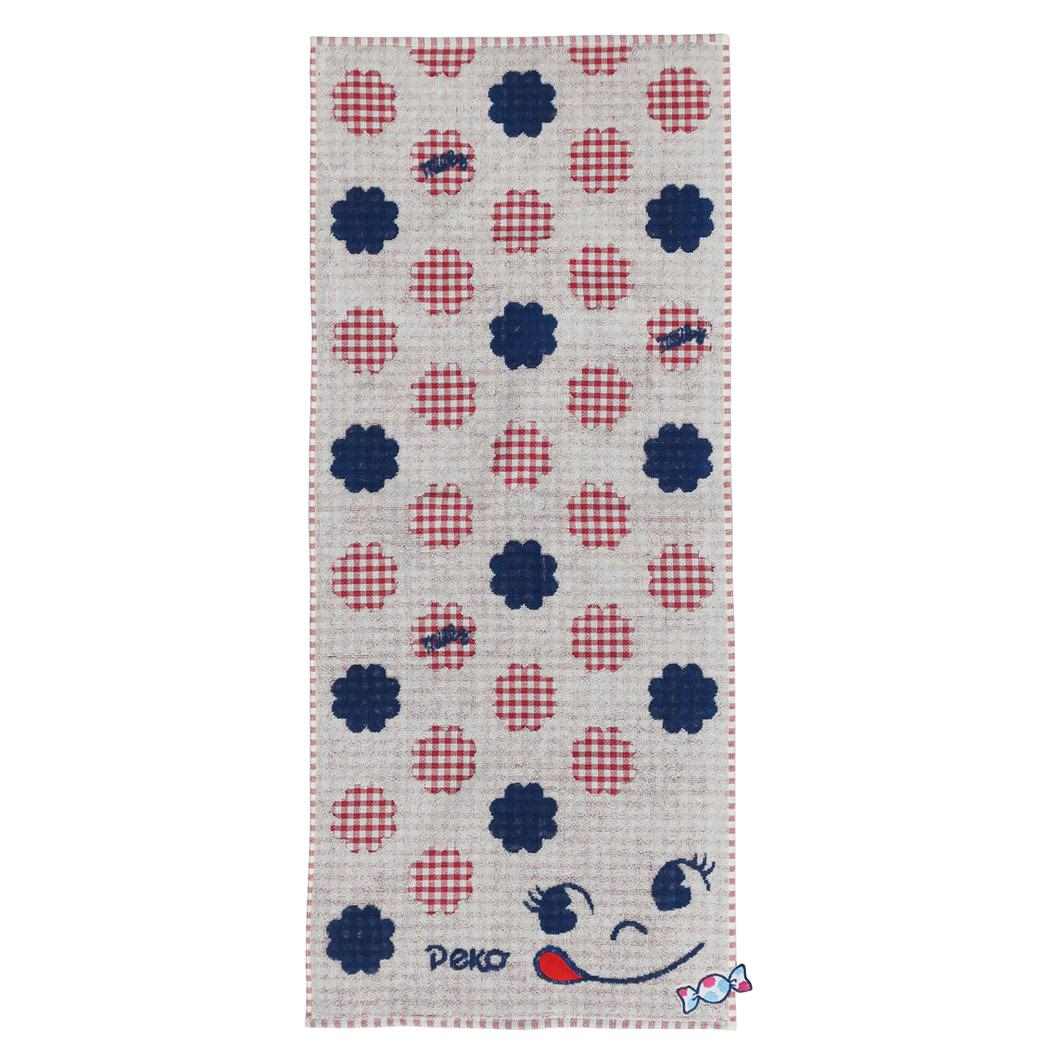 楽天市場 不二家のペコちゃん フェイスタオル 抗菌防臭 パイル ジャガード ロングタオル ペコ ポコ スマイルミルキー 丸眞 汗拭きタオル 女の子向け キャラクター グッズ メール便可 シネマコレクション キャラクターのシネマコレクション