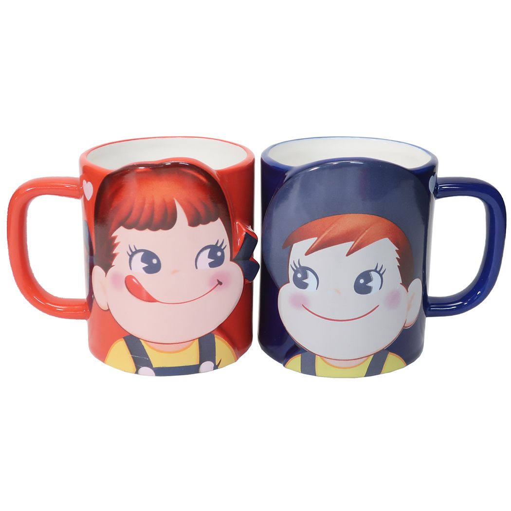 楽天市場 不二家のペコちゃん マグカップ ペアマグカップ 2個セット ペコちゃん ポコちゃん サンアート プレゼント 御祝い 食器ギフト キャラクター グッズ シネマコレクション キャラクターのシネマコレクション