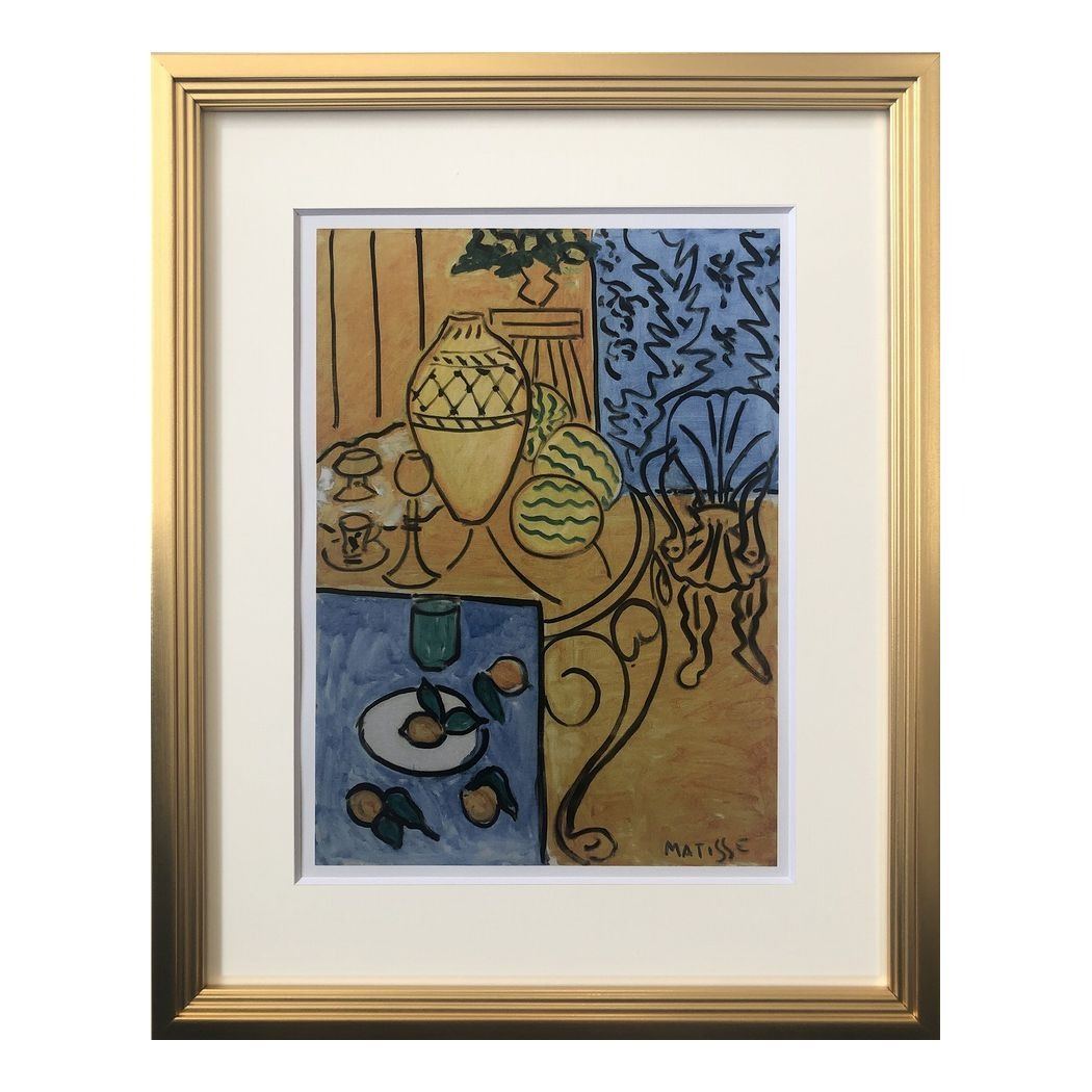 Web限定 アンリ マティス インテリアパネル Henri Matisse Interior In Yellow And Blue 1946 美工社 Ihm 691 壁掛け 額付き インテリア 取寄品 シネマコレクション 全国宅配無料 Www Lexusoman Com