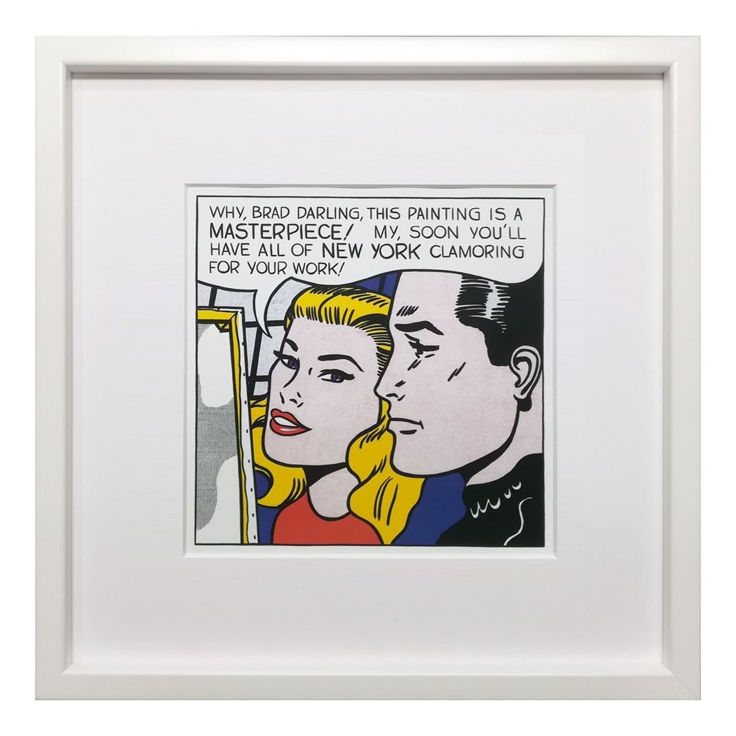 【最大1000円OFFクーポン!】Roy Lichtenstein インテリアアート ロイ リキテンスタイン Masterpiece 1962 IRL-62094 壁掛け 額付き インテリア 取寄品|キャラクターのシネマコレクション