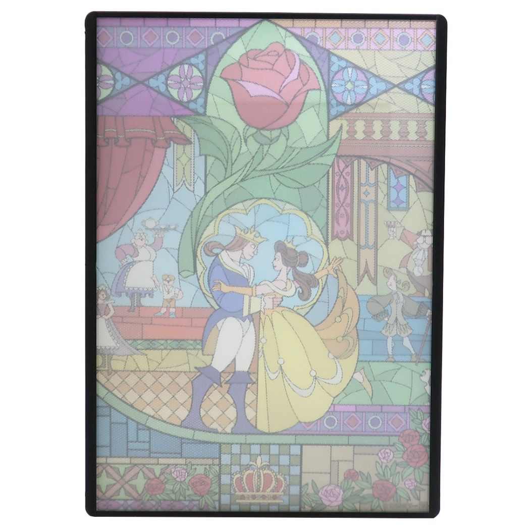 【ポイント10倍 & クーポン！】美女と野獣 ベル カッティングボード スタンド付き 抗菌 まな板 ステンドグラス風 ディズニープリンセス ヤクセル 日本製 キャラクター グッズ シネマコレクション画像