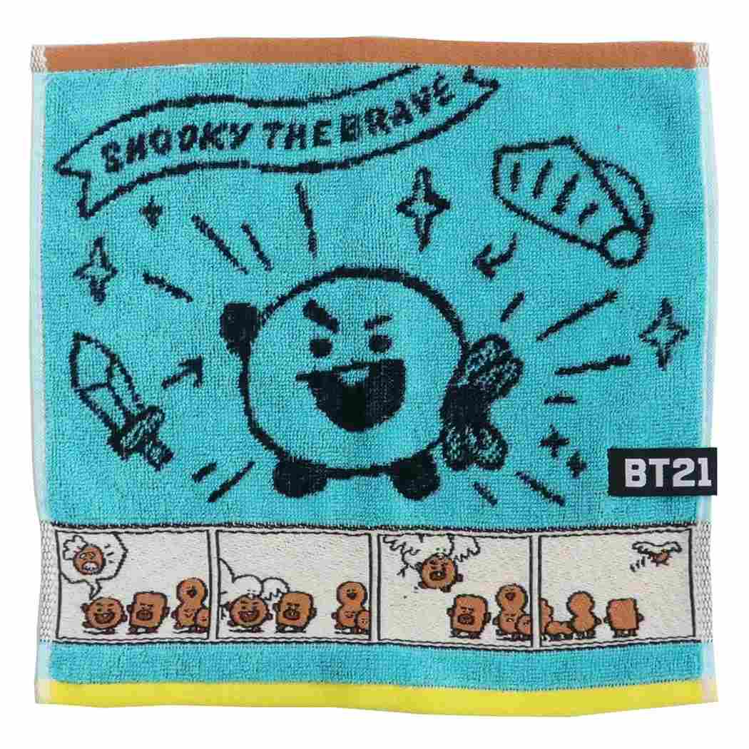 楽天市場 Bt21 ミニタオル 制菌 ジャガード ハンカチタオル コミックタッチ Shooky Line Friends 丸眞 プレゼント キャラクター グッズ メール便可 シネマコレクション キャラクターのシネマコレクション