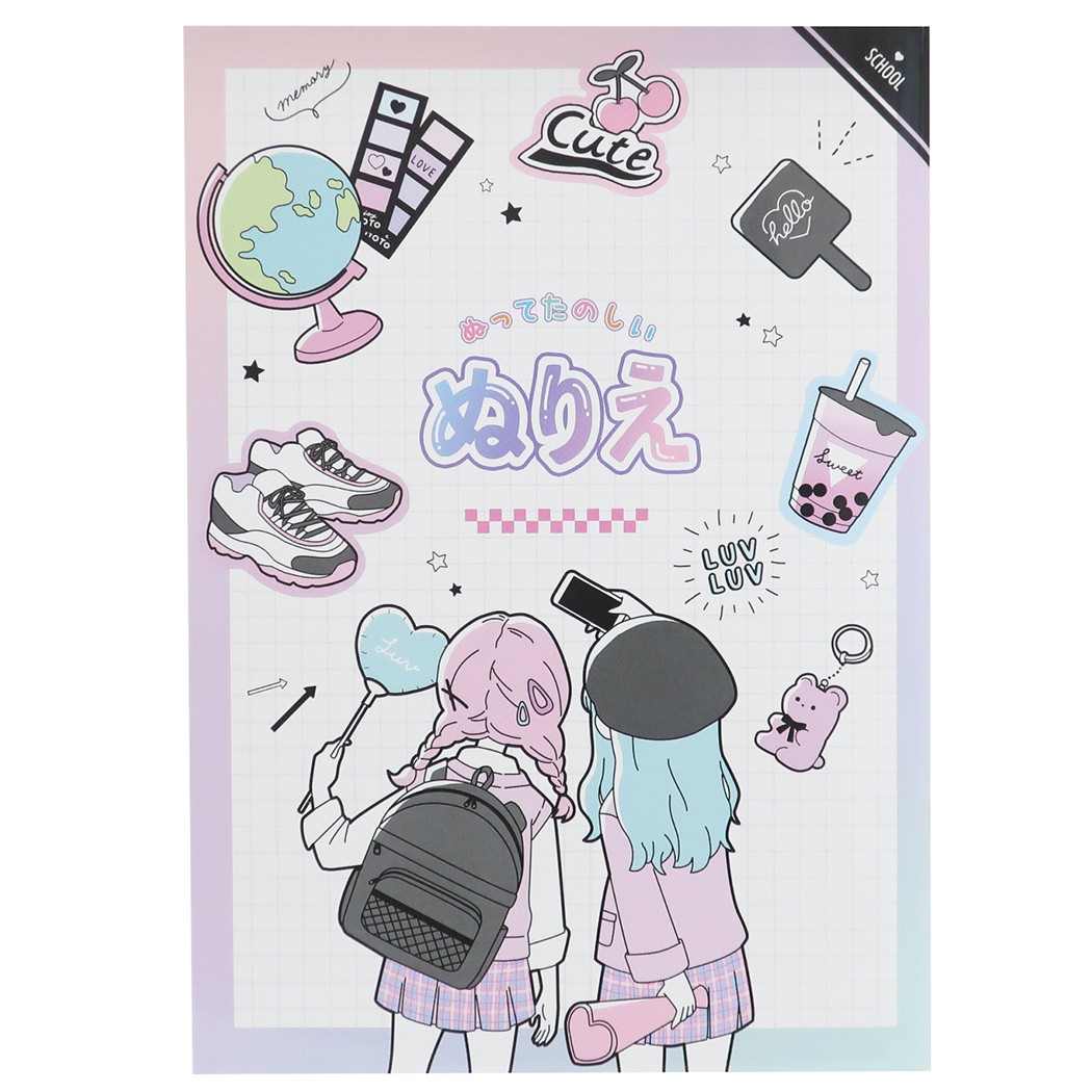 楽天市場 ぬってたのしい ぬりえ 塗り絵ノート トレンドmix クラックス 知育玩具 保育園 幼稚園 キッズ 子ども グッズ メール便可 シネマコレクション キャラクターのシネマコレクション