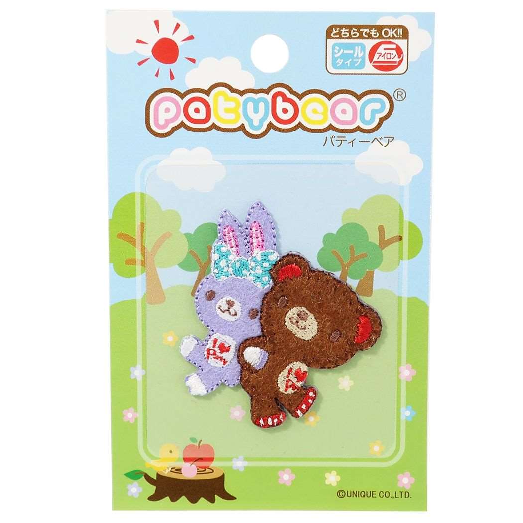 楽天市場 パティーベア ワッペン アイロンパッチシール Pbe03 くま うさぎ パイオニア シールワッペン 手芸用品 保育園 幼稚園 小学生 キャラクター グッズ メール便可 シネマコレクション キャラクターのシネマコレクション