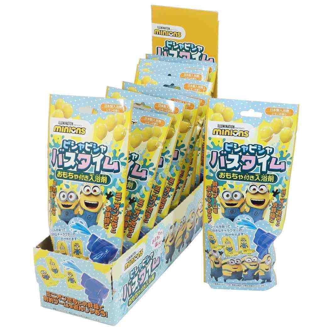 ミニオンズ 遊べる滑りだし湯剤 10個入box 入浴剤 翫具お付き 浴槽装薬 Minionsビシャビシャバスタイム レモンの香料 Hna グッズ 活動写真寄合せ Mattschofield Com