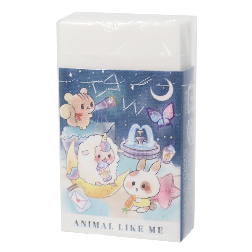 楽天市場 消しゴム Eraser あにまるせいかつ アニマルライクミー よる Q Lia 新学期準備文具 かわいい グッズ メール便可 シネマコレクション キャラクターのシネマコレクション