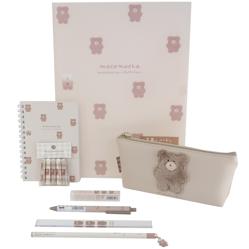 楽天市場 モコモカ 文房具セット 8点文具セット 新学期 新入学 進学 女の子向け 中学生 高校生 おしゃれ クーリア グッズ シネマコレクション キャラクターのシネマコレクション