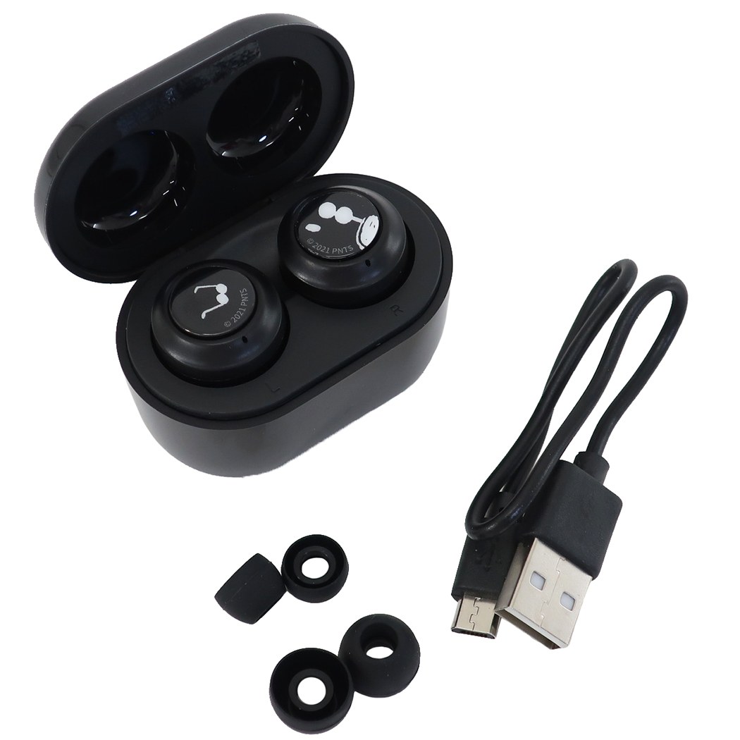 スヌーピー ワイヤレスイヤtel 凡てワイヤレスステレオイヤホン ジョークール 落花生 グルマンディーズ Bluetoothイヤホン カナルタイプ 引き出物 気だて グッズ 活動集合物 Silk Music Com