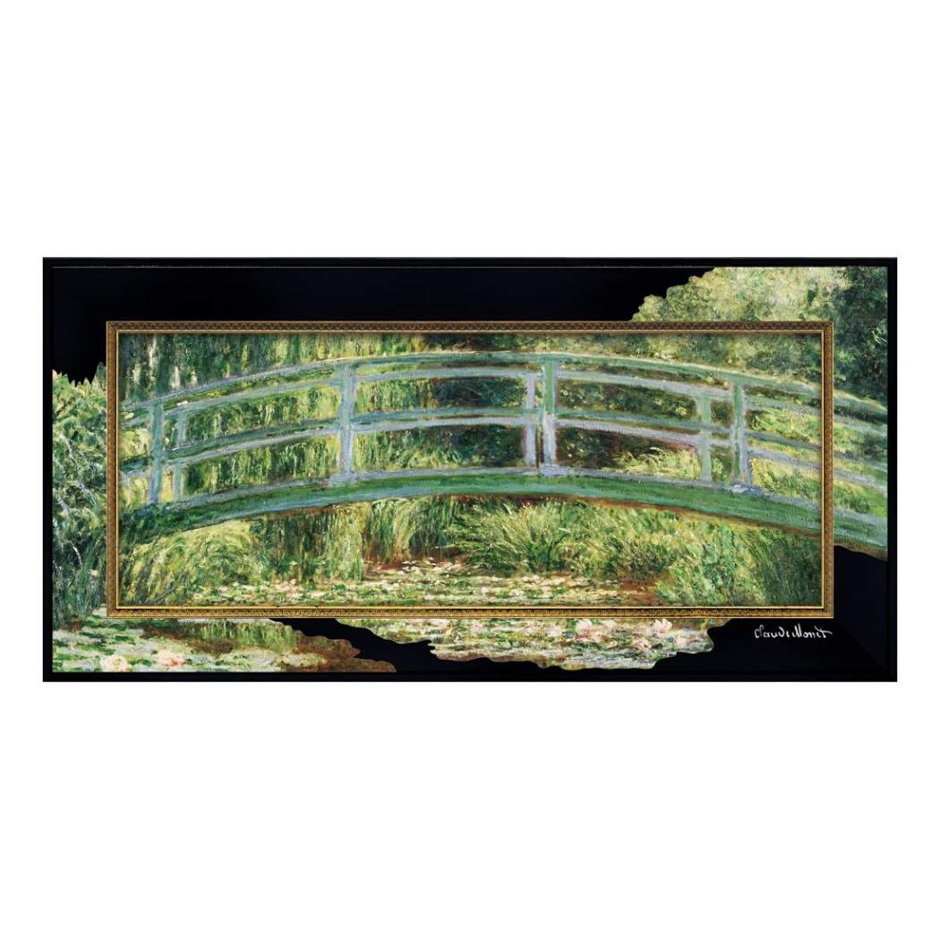 【ポイント10倍 & クーポン！】モネ 名画 ビッグアート 名画ハイグロスシリーズ 蓮の池と日本の橋 ユーパワー BA-10064 ギフト 額付き インテリア 取寄品 シネマコレクション