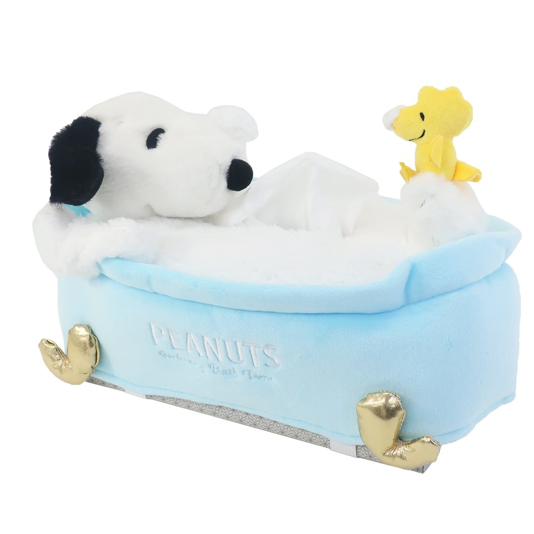 スヌーピー Boxティッシュケース バスタブ型