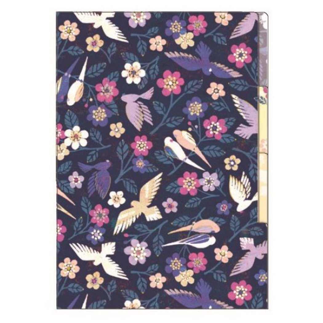 楽天市場 Tomoko Hayashi ポケットファイル 3ポケット クリアファイル バーズ フラワーズ クローズピン ガーリー イラスト おしゃれ 文具 グッズ シネマコレクション キャラクターのシネマコレクション