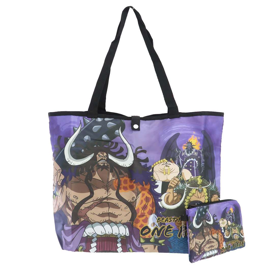 楽天市場 ワンピース エコバッグ 折りたたみ ショッピングバッグ 百獣海賊団 One Piece 少年ジャンプ ケイカンパニー 15l トートバッグ コンパクト お買い物かばん アニメキャラクター グッズ シネマコレクション キャラクターのシネマコレクション