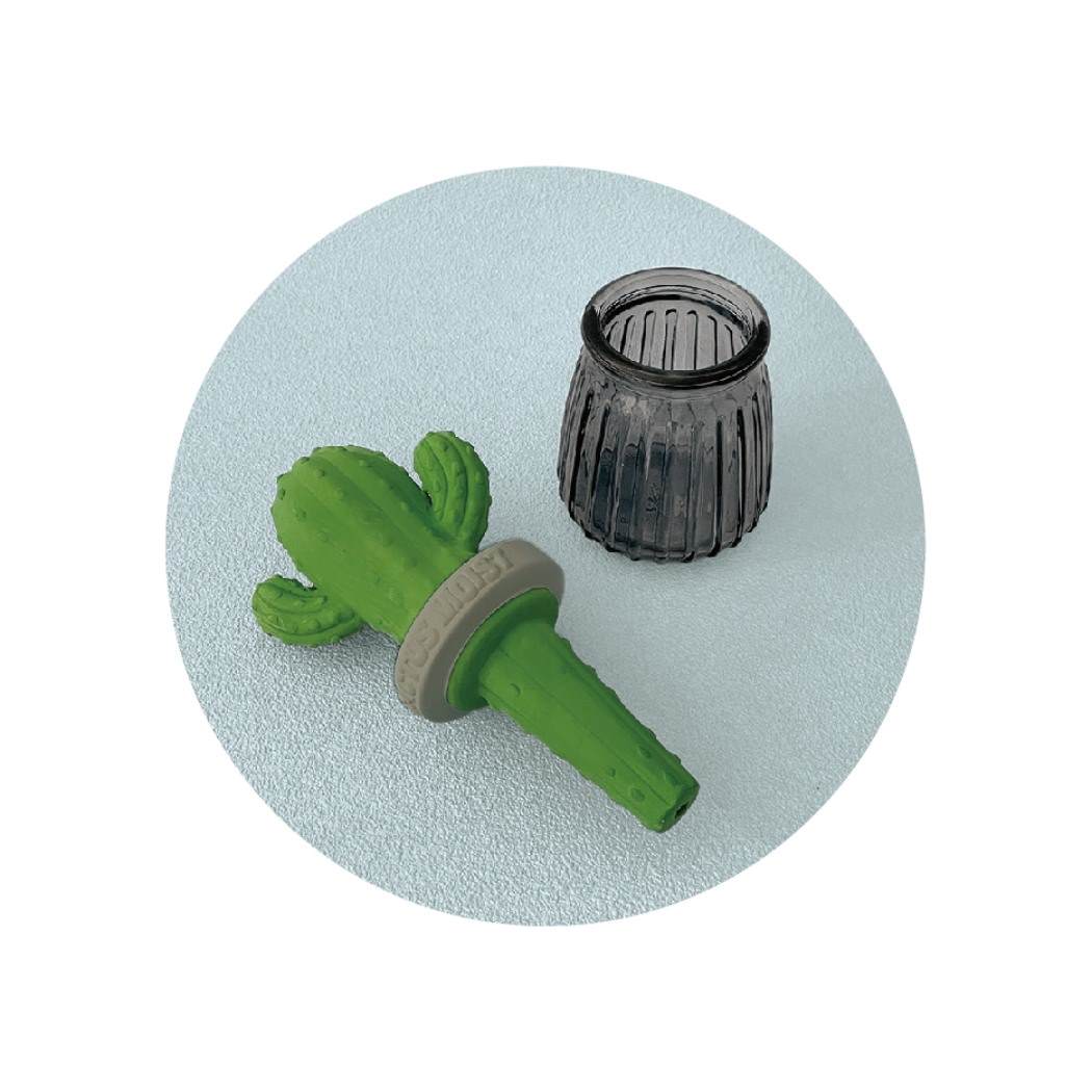 市場 加湿器 サボテン エコグッズ インテリア ガラスグレー 素焼き デコレ 潤い マスコット 電源不要