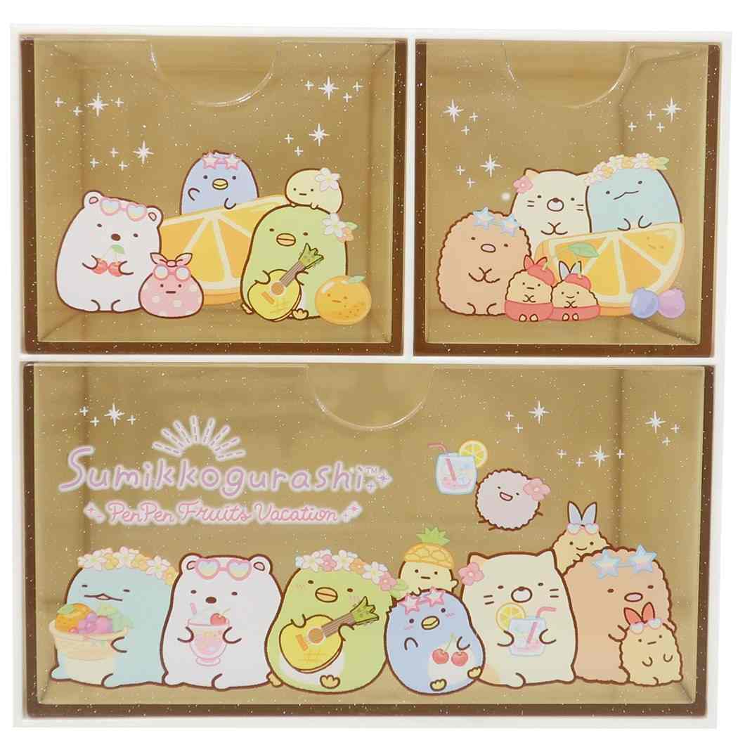 すみっコぐらし卓上収納キャラチェストクリームサンエックスケイカンパニー小物入れ収納ケースキャラクターグッズシネマコレクション