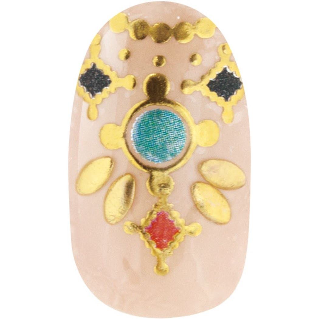 ネイルシール クレヨン 爪 クーザ オリエンタルネイルシール ゴージャスジュエル デコシール