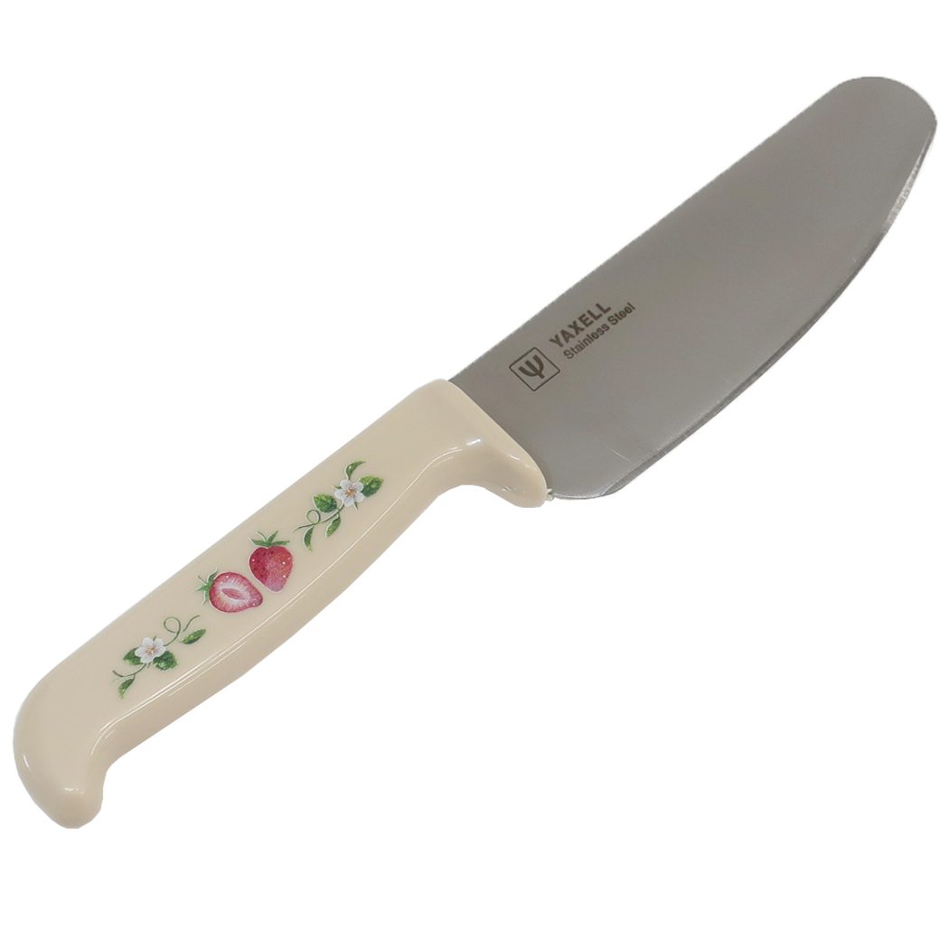 市場 切れる 女の子 調理用品 ヤクセル こども包丁 抗菌 はじめてのお料理 いちごとおはな