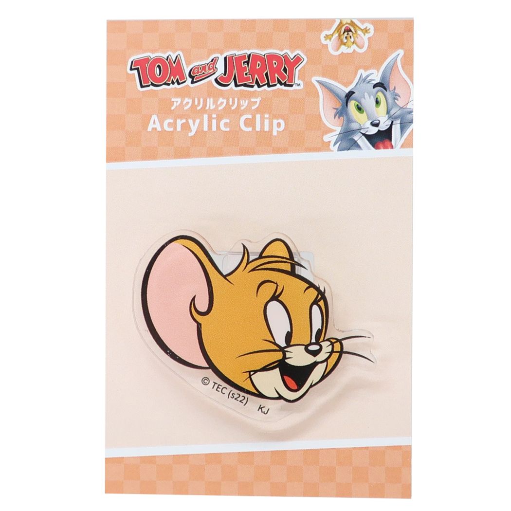 トムとジェリークリップアクリルクリップジェリーワーナーブラザースカミオジャパンかわいい文具キャラクターグッズメール便可シネマコレクション