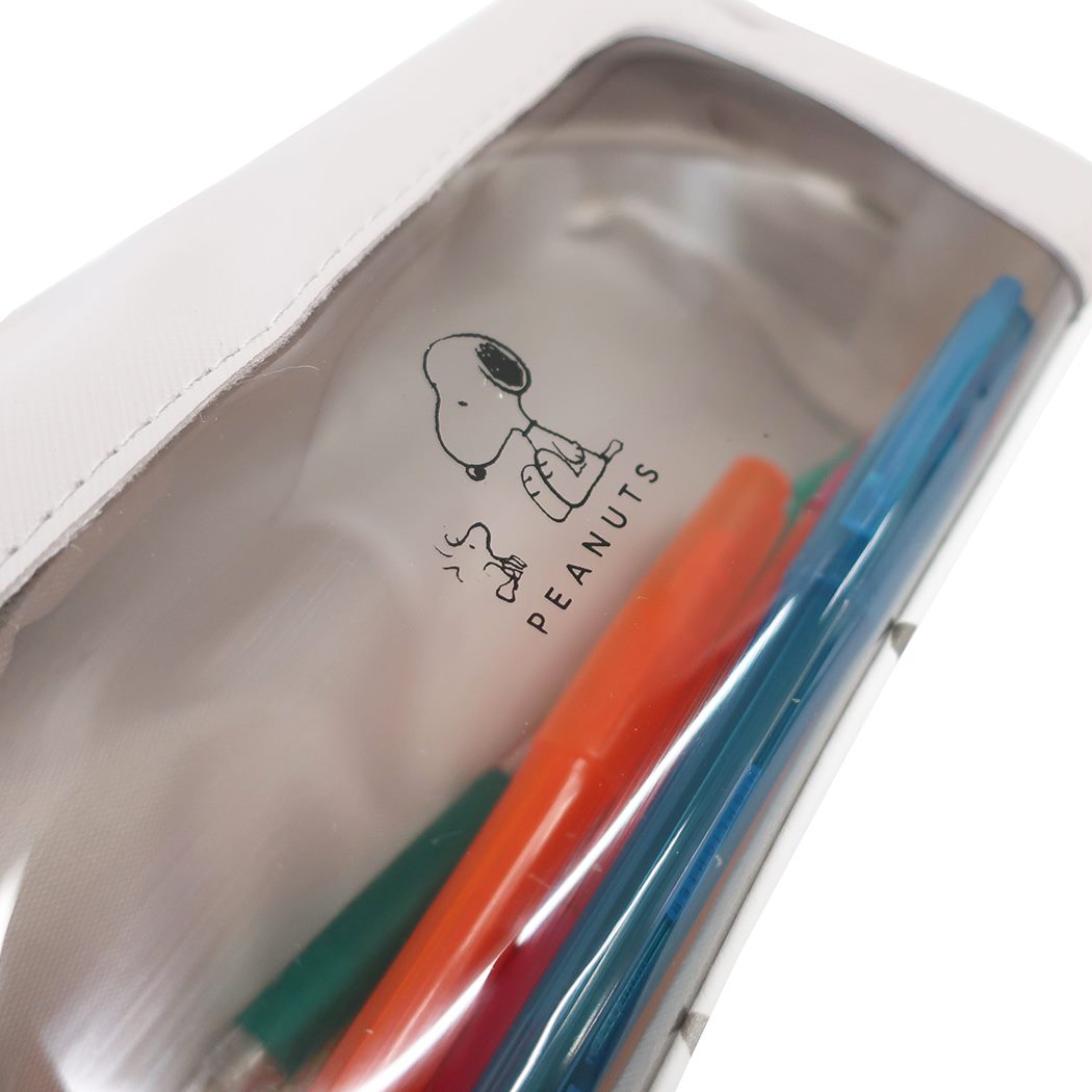 スヌーピー ペンポーチ Pvc窓あきboxペンケース ピーナッツ カミオジャパン 筆箱 シネマコレクション キャラクター ラッピング無料 大容量 新学期準備文具 かわいい グッズ