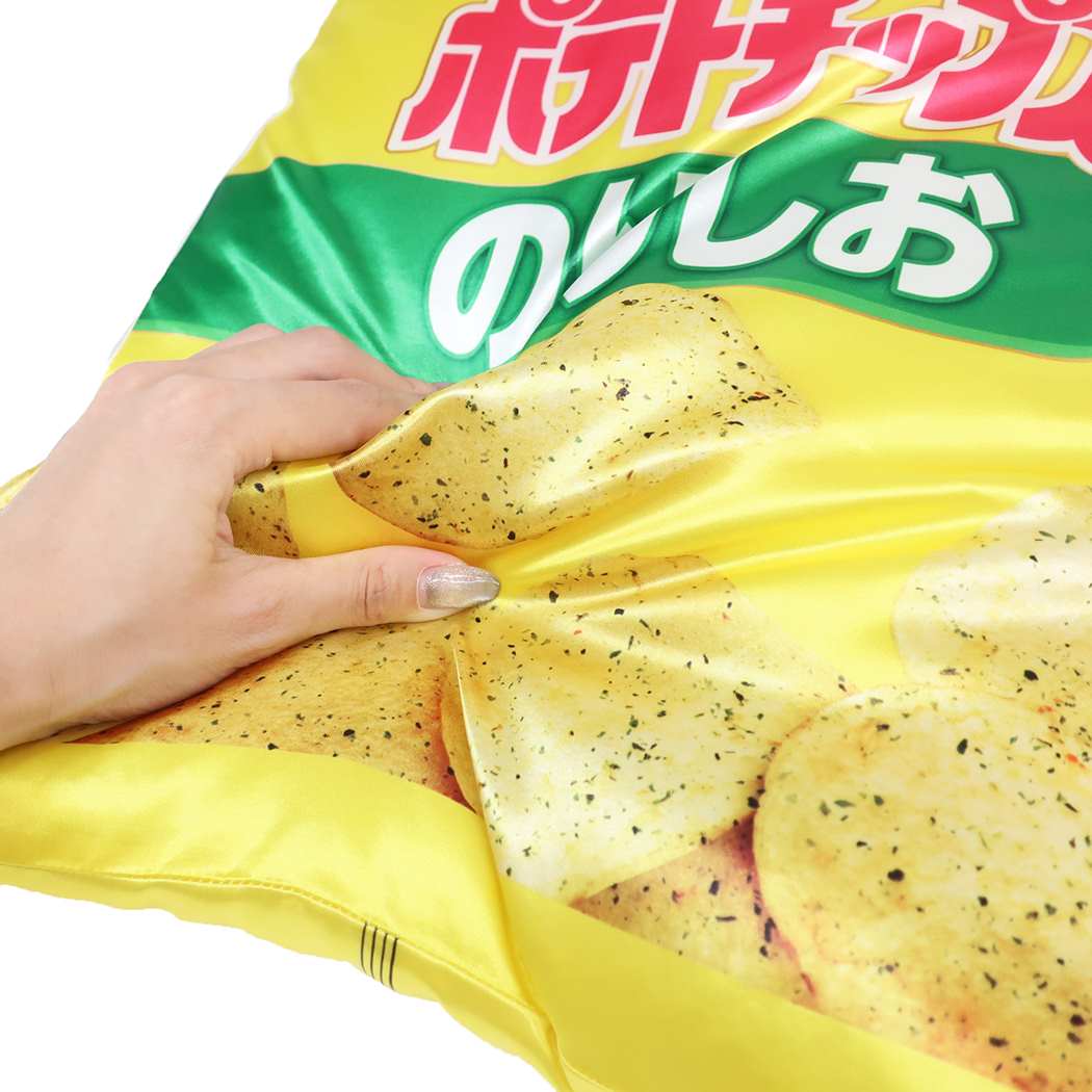 ポテトチップス クッション ケイカンパニー ダイカットクッション おもしろ雑貨 のりしお