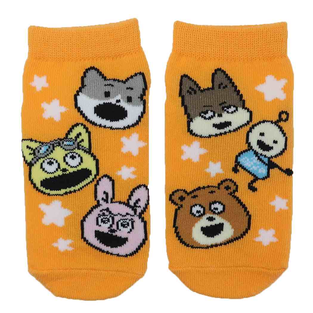 宇宙なんちゃらこてつくん 子供用靴下 キッズソックス みんなフェイス タカラトミーアーツ キャラックス 子ども キャラクター グッズ メール便可 シネマコレクション プレゼント 男の子 女の子 ギフトバレンタイン画像