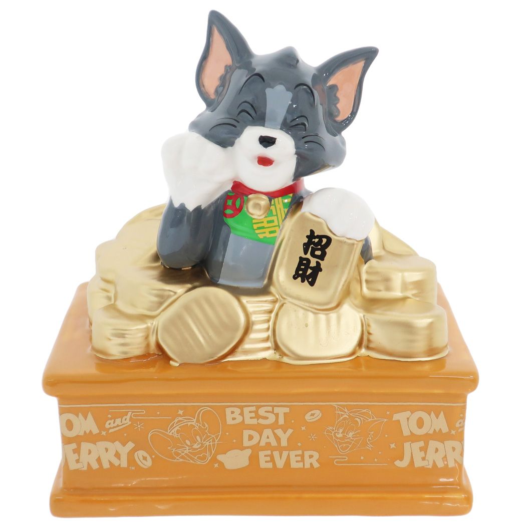 楽天市場】トムとジェリー 貯金箱 陶器製 フィギュア バンク