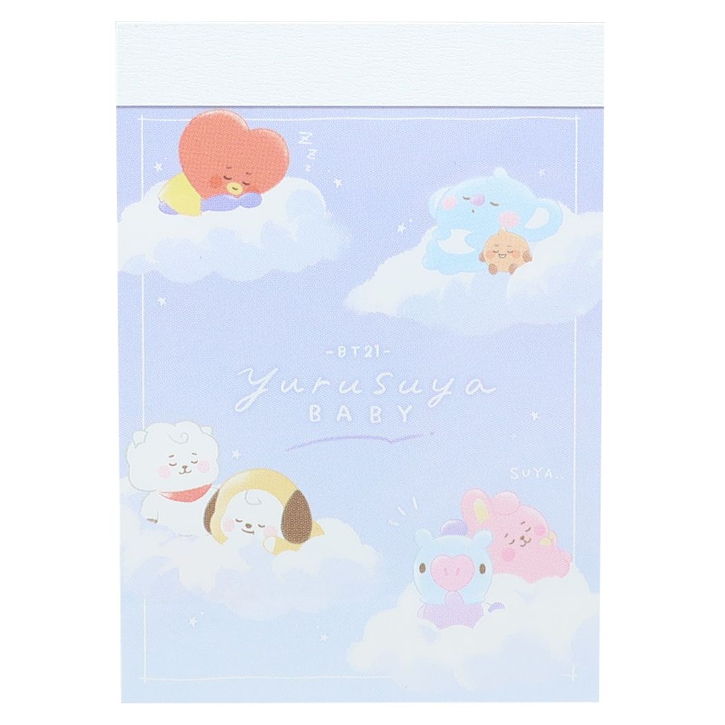 キャラクターのシネマコレクションbt21 ミニ ミニメモ メモ帳 Line Friends チラシ キャラクター らくがき