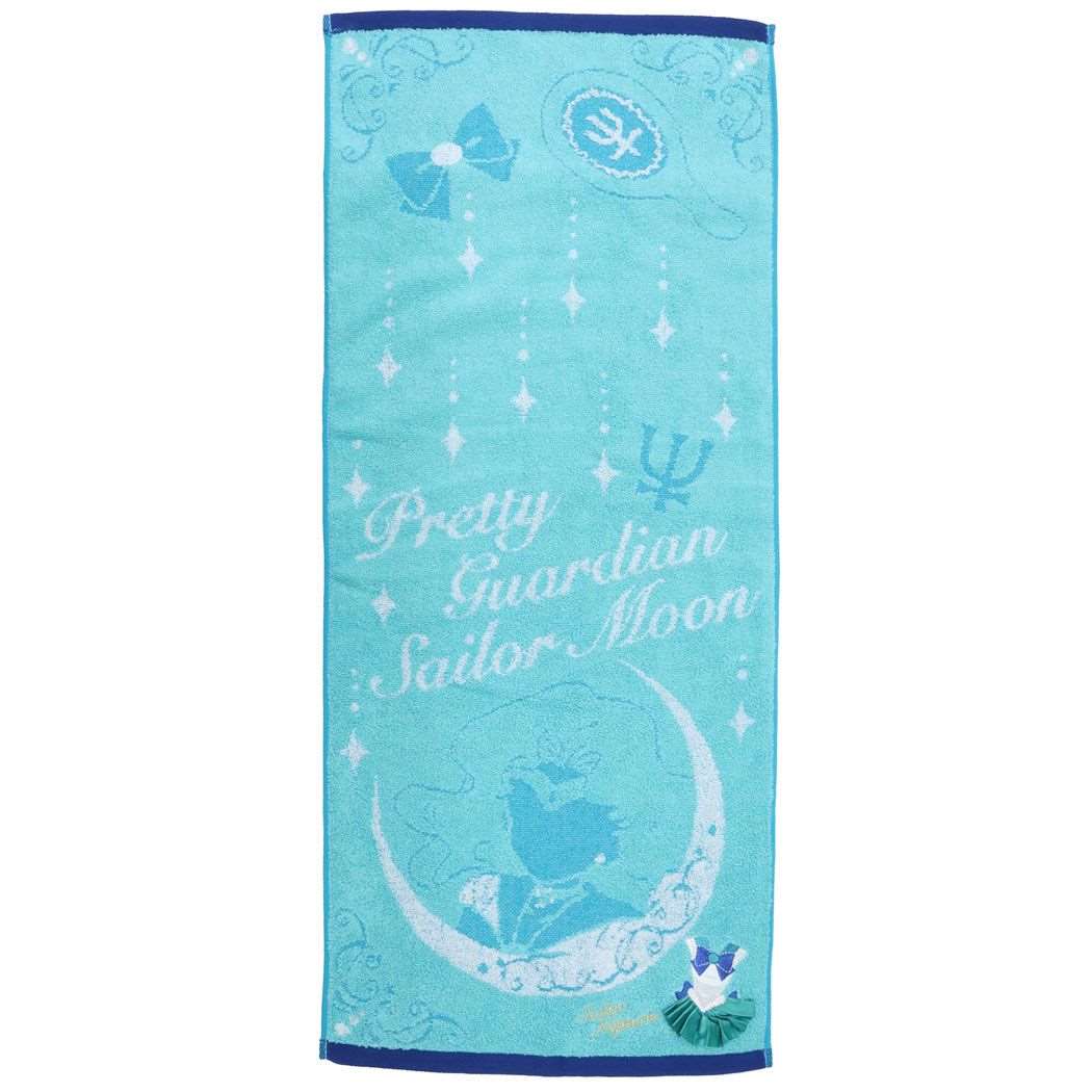 【ポイント10倍 & クーポン！】美少女戦士セーラームーン フェイスタオル ジャガードロングタオル コスチューム セーラーネプチューン 丸眞 新生活雑貨 アニメキャラクター グッズ メール便可 シネマコレクション画像