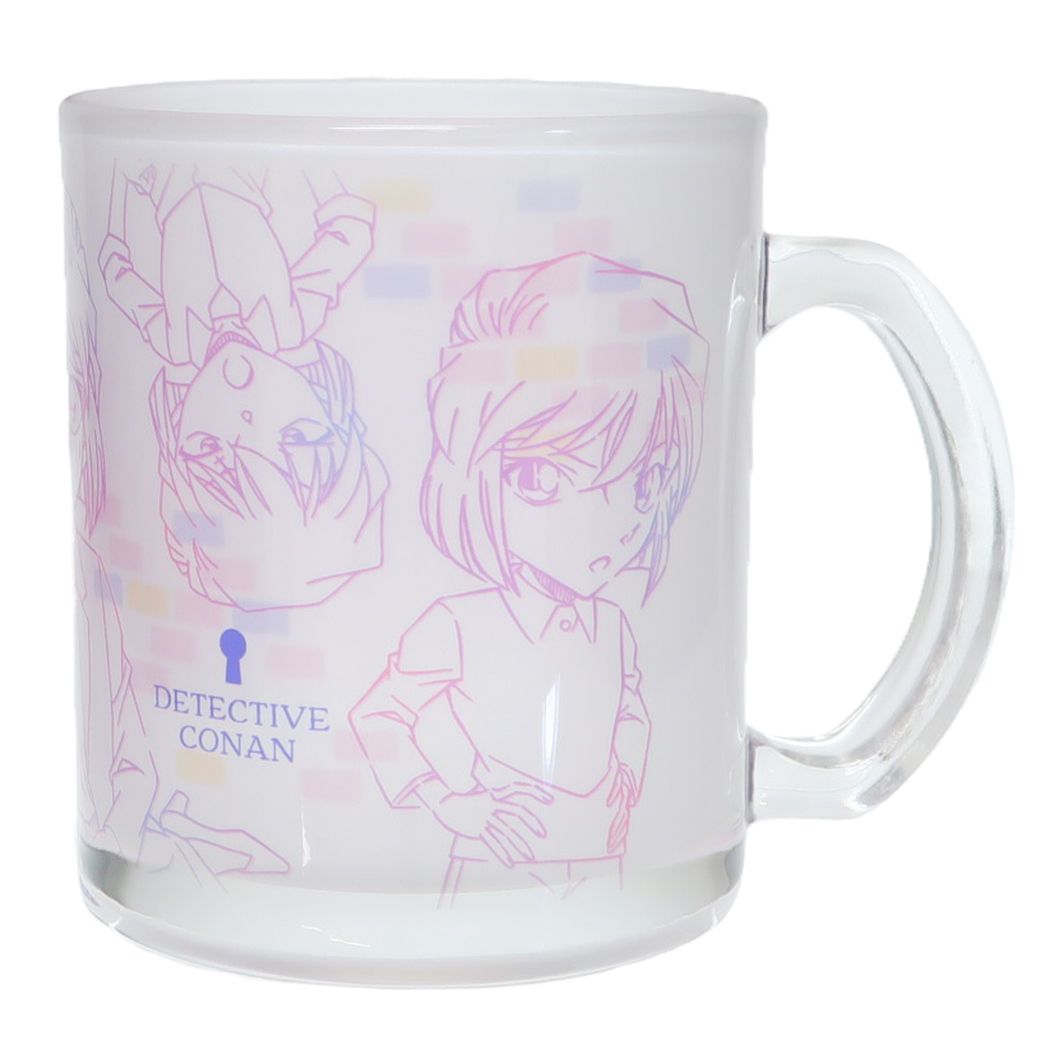 名探偵コナン マグカップ ガラスマグカップ ラインアート 灰原 少年サンデー 金正陶器 プレゼント ギフト アニメキャラクター グッズ シネマコレクション画像