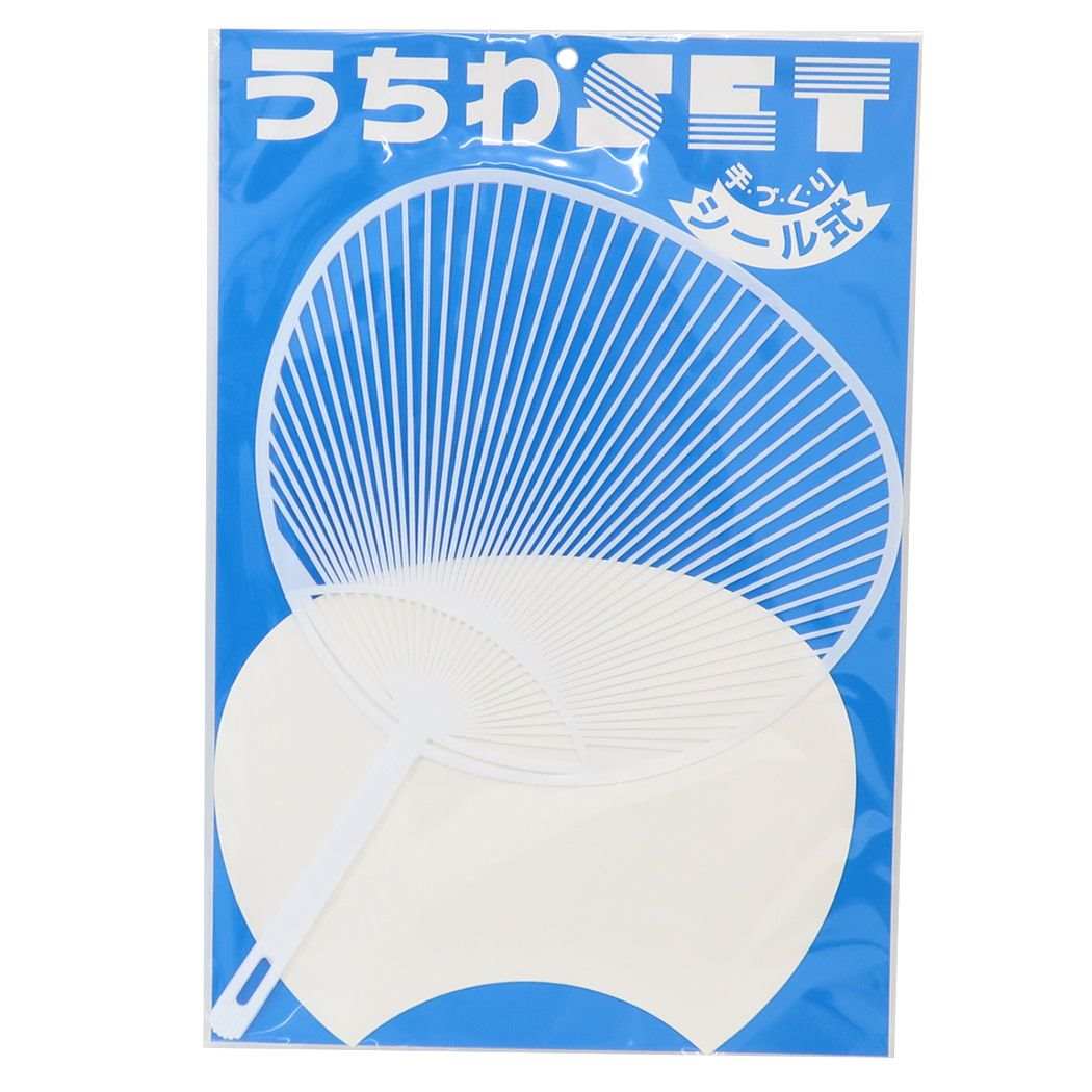手作りうちわセット C レギュラーサイズ 夏雑貨