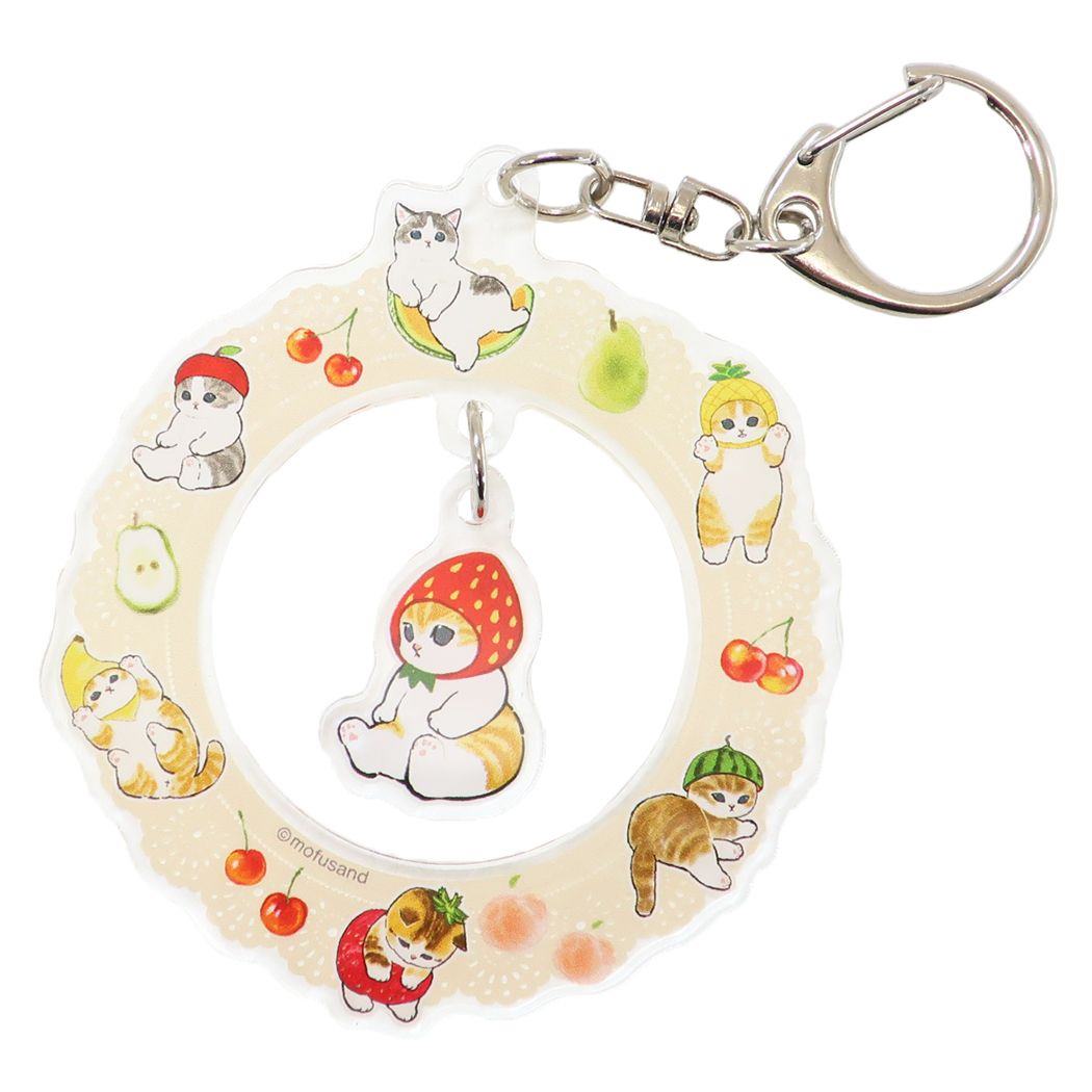 楽天市場】モフサンド キーリング 3レンアクリルキーホルダー
