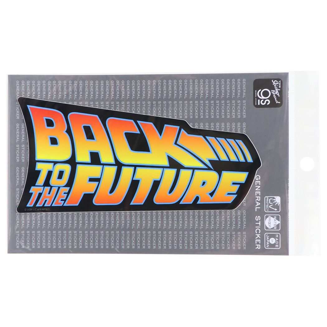 バックトゥザフューチャー ビッグシール ビッグサイズステッカー 車用ステッカー ロゴ ゼネラルステッカー カー用品 耐光 耐水 映画キャラクター グッズ メール便可 シネマコレクション画像