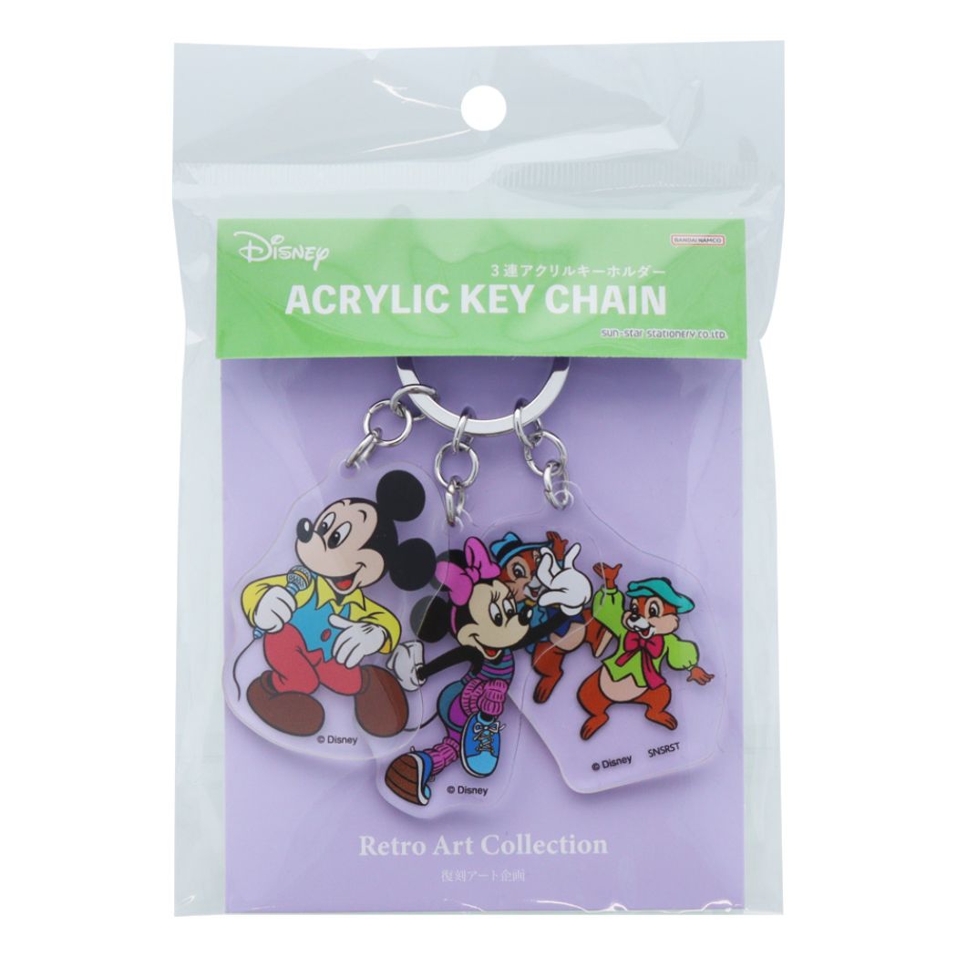 Disney - ディズニー　TRIO ACRYLIC KEYCHAIN 1BOX ディズニー トリオアクリルキーホルダー ミッキー＆フレンズ