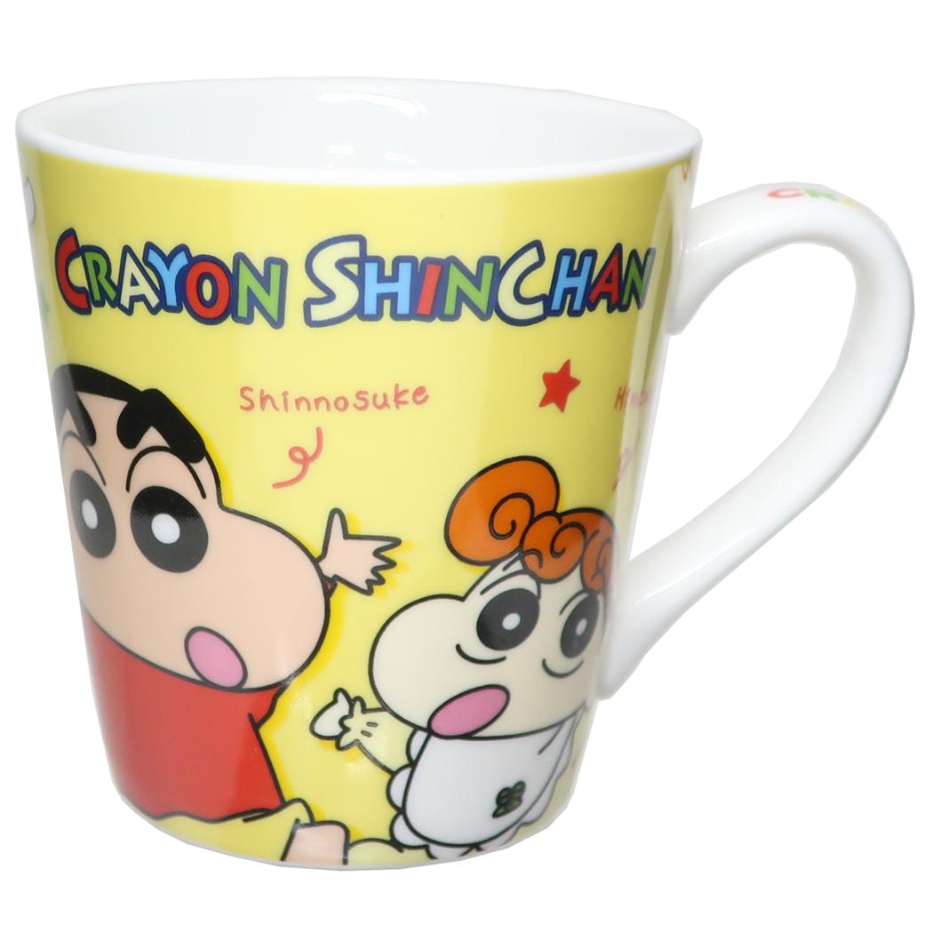 クレヨンしんちゃん マグカップ 陶磁器製マグカップ みんなと一緒 ティーズファクトリー プレゼント ギフト アニメキャラクター グッズ シネマコレクション画像