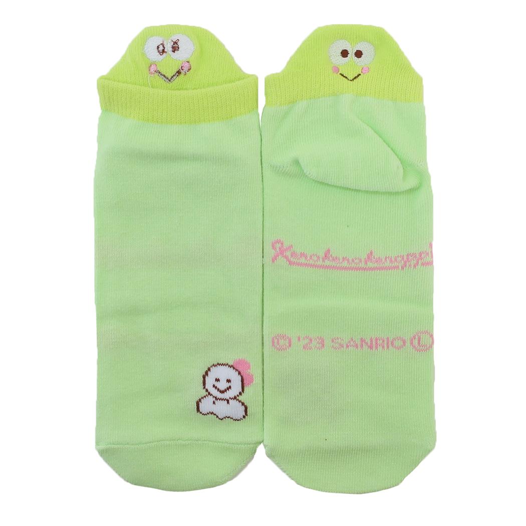 けろけろけろっぴ 女性用靴下 刺繍ヒールソックス レディース フレンズ サンリオ ジェイズプランニング かわいい キャラクター グッズ メール便可 シネマコレクション画像