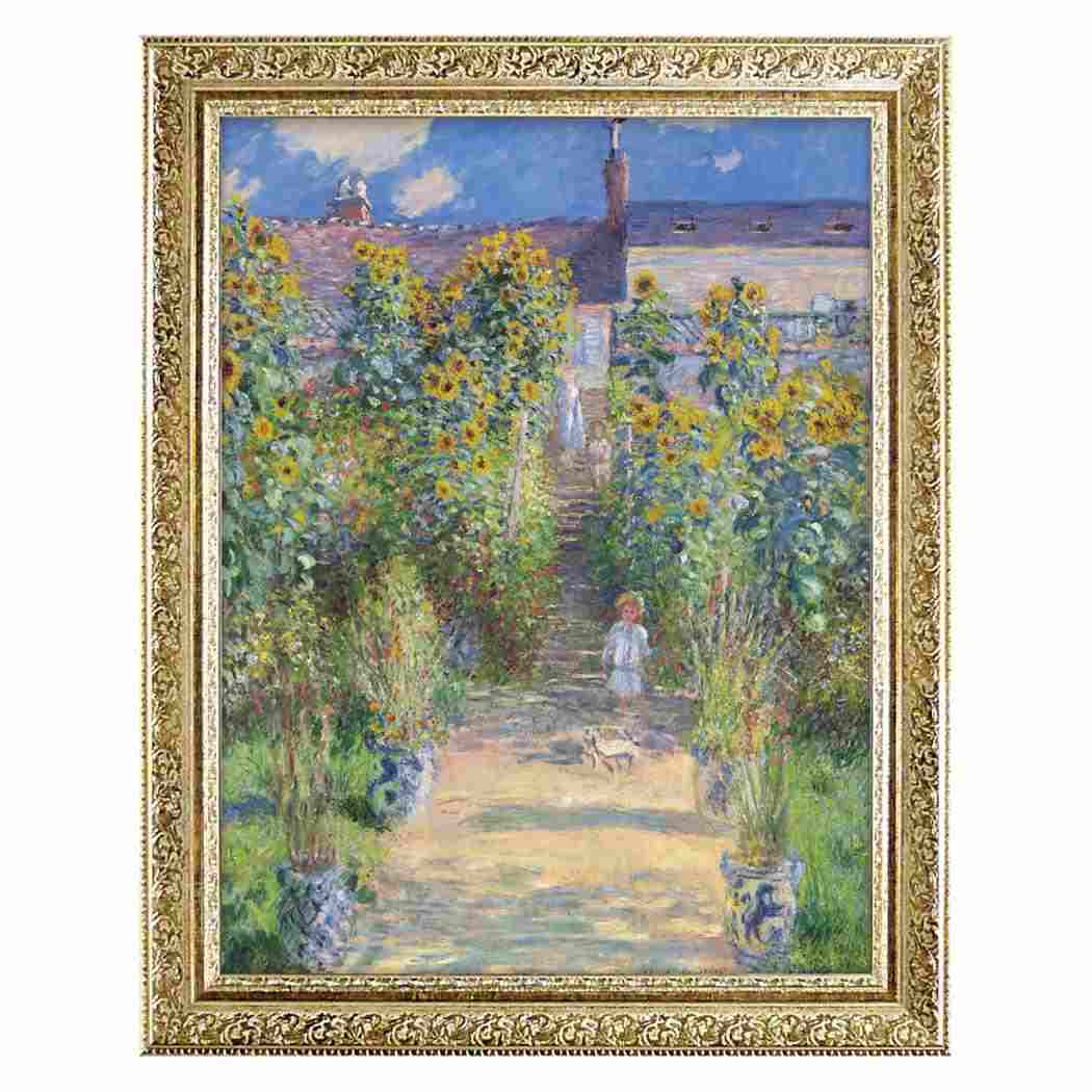 【ポイント10倍 & クーポン！】モネ 名画 ミュージアムアートシリーズ ヴェトゥイユの画家の庭 ユーパワー MW-14016 ギフト インテリア 取寄品 シネマコレクション