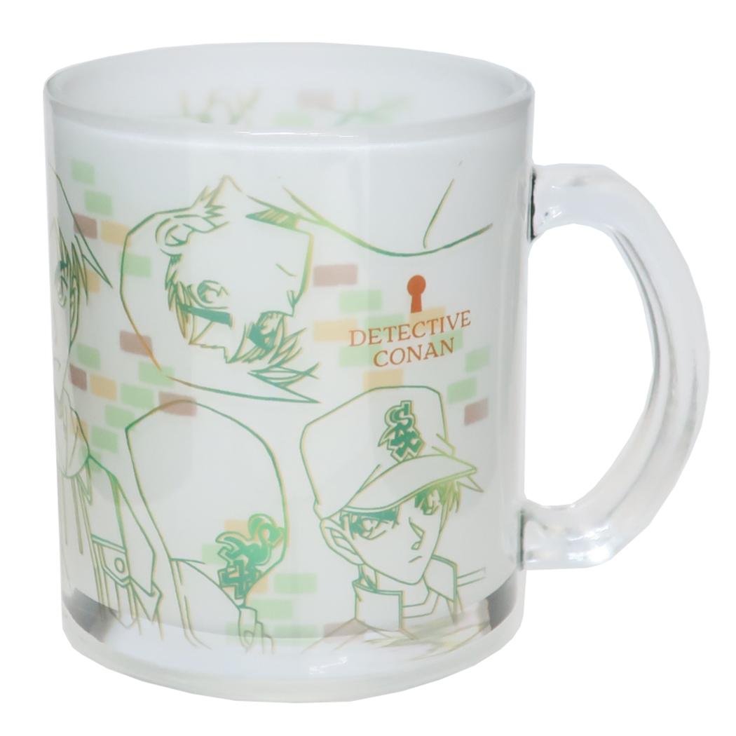 【ポイント10倍 & クーポン！】名探偵コナン マグカップ ガラスマグカップ ラインアート 平次 少年サンデー 金正陶器 プレゼント ギフト アニメキャラクター グッズ シネマコレクション画像