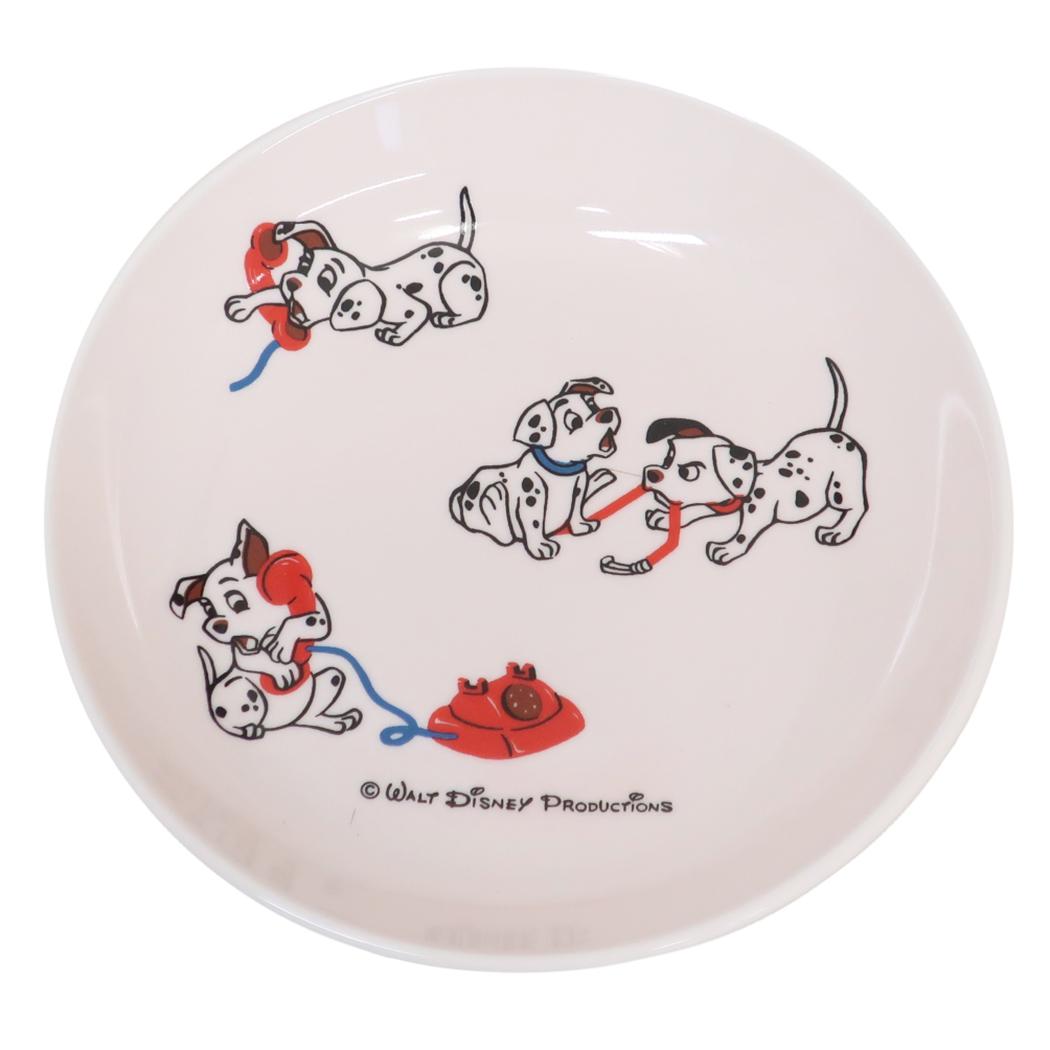 【ポイント10倍 & クーポン！】101匹わんちゃん 中皿 17cmプレート 復刻アート1963 ディズニー 三郷陶器 レンジ対応 食器 レトロ キャラクター グッズ シネマコレクション画像