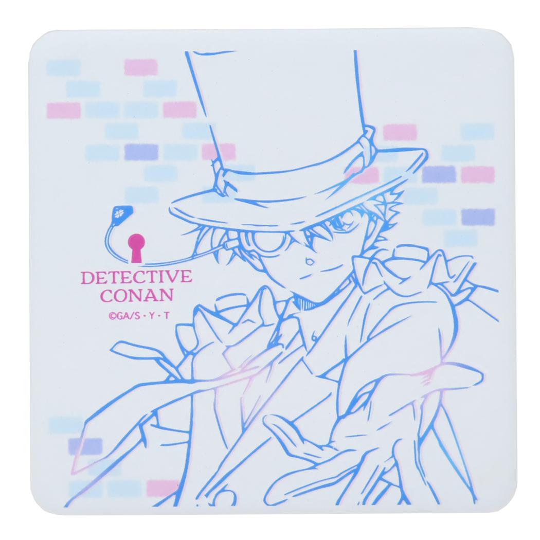 【ポイント10倍 & クーポン！】名探偵コナン テーブルウェア 角型陶製吸水コースター キッド 少年サンデー 金正陶器 プレゼント アニメキャラクター グッズ メール便可 シネマコレクション画像