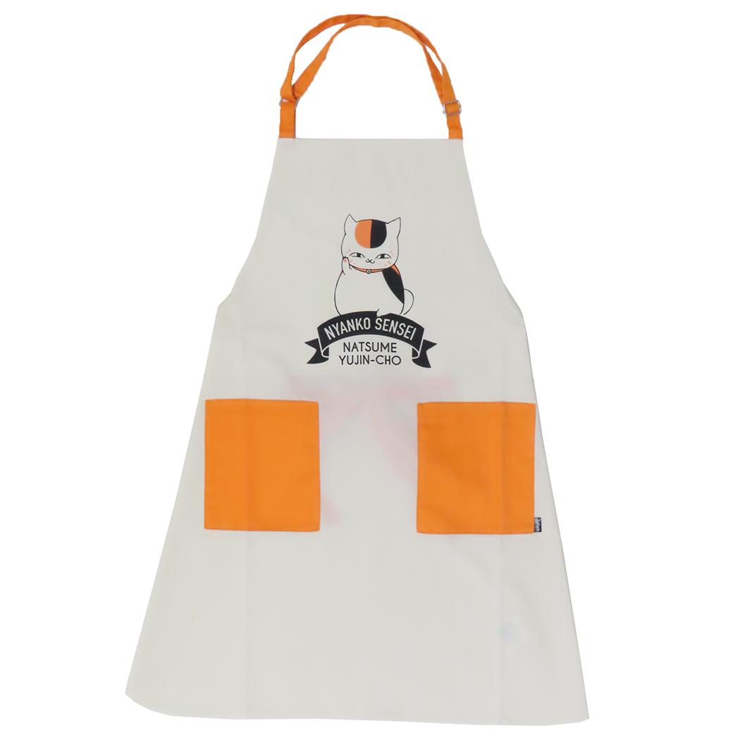夏目友人帳 レディースエプロン エプロン ニャンコ先生 カルチュア エンタテインメント キッチン 雑貨 大人向け アニメキャラクター グッズ メール便可 シネマコレクション画像