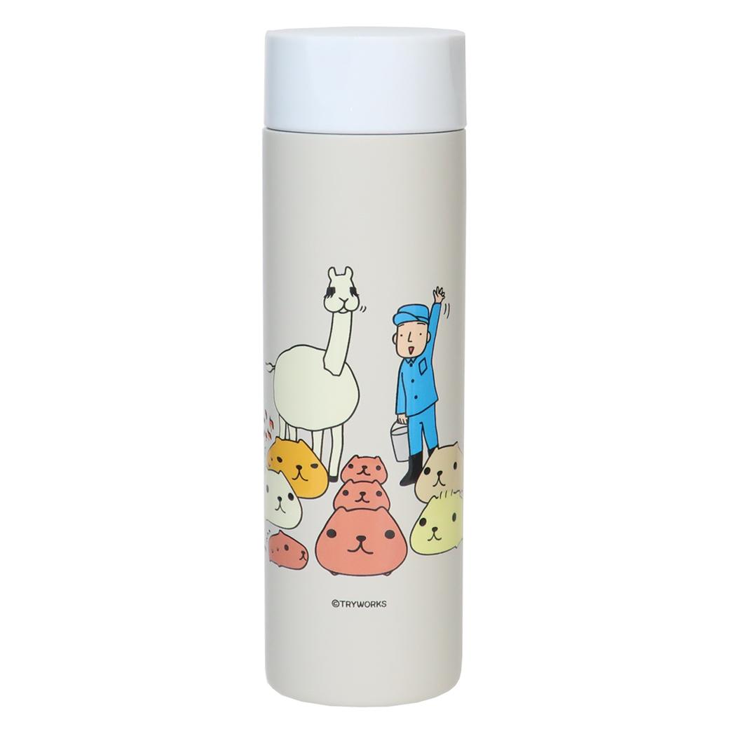 カピバラさん 保温保冷水筒 ポケミニまほうびんボトル 150ml 集合 東亜金属 ステンレス ミニボトル 小さい キャラクター グッズ シネマコレクション画像