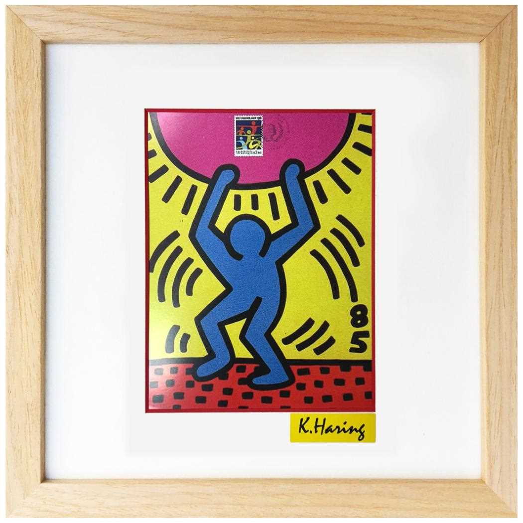 キースヘリングkeithharingアートポスターuntitled正規品art 額縁付き] キース・ヘリング「Untitled」アートポスター