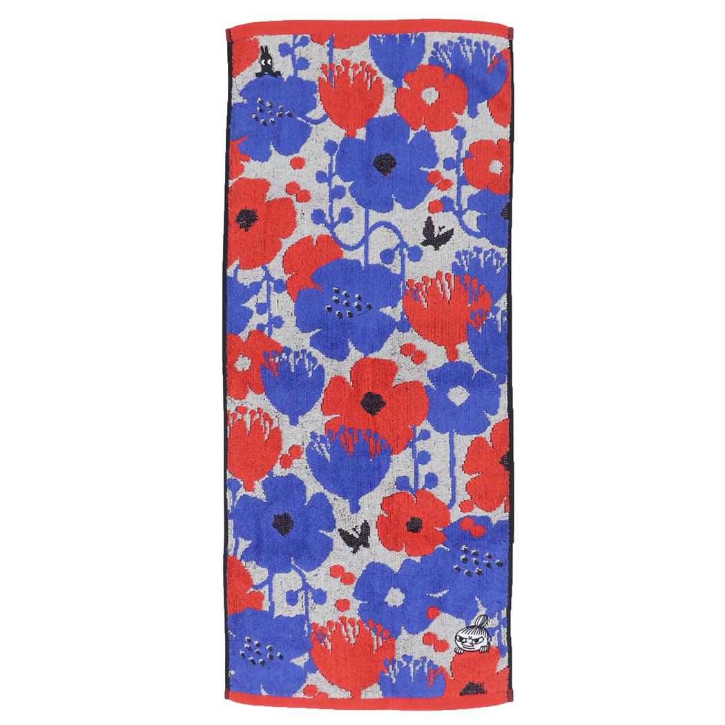 【ポイント10倍 & クーポン！】ムーミン フェイスタオル ジャガードロングタオル オーガニックコットン クッキア 北欧 丸眞 汗拭きタオル キャラクター グッズ メール便可 シネマコレクション画像