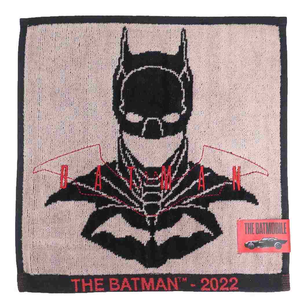 【ポイント10倍 & クーポン！】バットマン ミニタオル シャーリングハンカチタオル マスクロゴ2022 DCコミック 丸眞 汗拭きタオル キャラクター グッズ メール便可 シネマコレクション画像