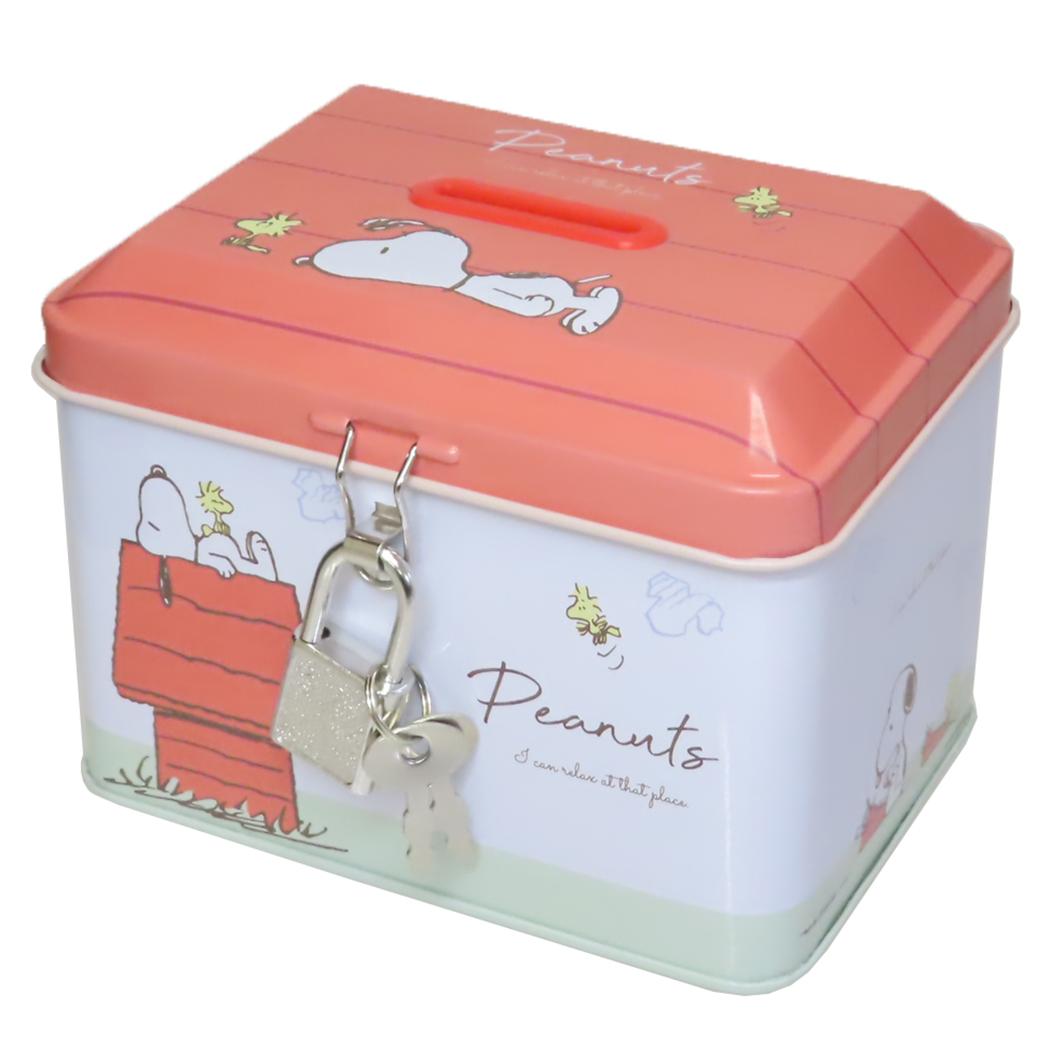 昭和レトロ❤︎サンリオ SNOOPY スヌーピー❤︎ 缶ケース ヴィンテージ 日本製 楽天市場】SNOOPY カギ付き缶バンク スヌーピー 鍵つき 貯金箱