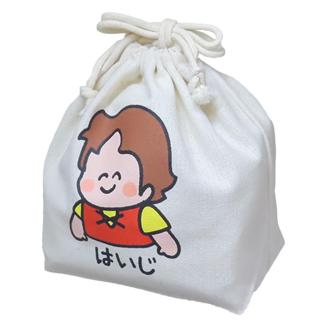 【ポイント10倍 & クーポン！】アルプスの少女ハイジxおえかきさん 巾着袋 キンチャク きんちゃくポーチ はいじさん全身 オクタニ 小物入れ キャラクター グッズ メール便可 シネマコレクション画像