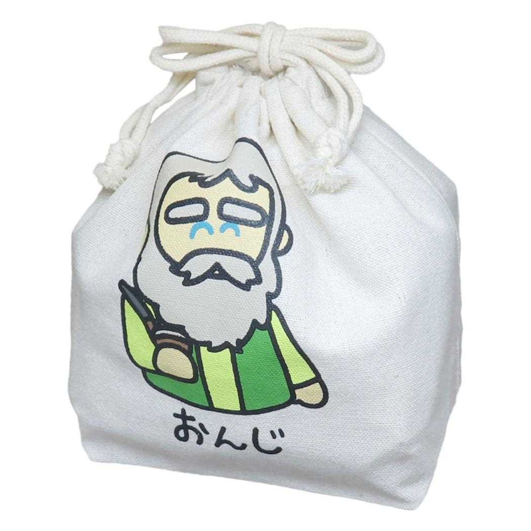 アルプスの少女ハイジxおえかきさん 巾着袋 キンチャク きんちゃくポーチ おんじさん全身 オクタニ 小物入れ キャラクター グッズ メール便可 シネマコレクション画像