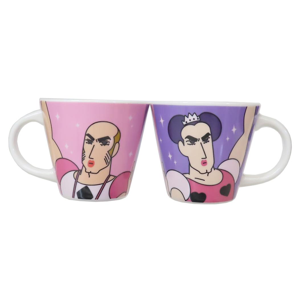 クレヨンしんちゃん ギフト食器 ペアマグカップ マカオとジョマ ティーズファクトリー プレゼント アニメキャラクター グッズ シネマコレクション画像