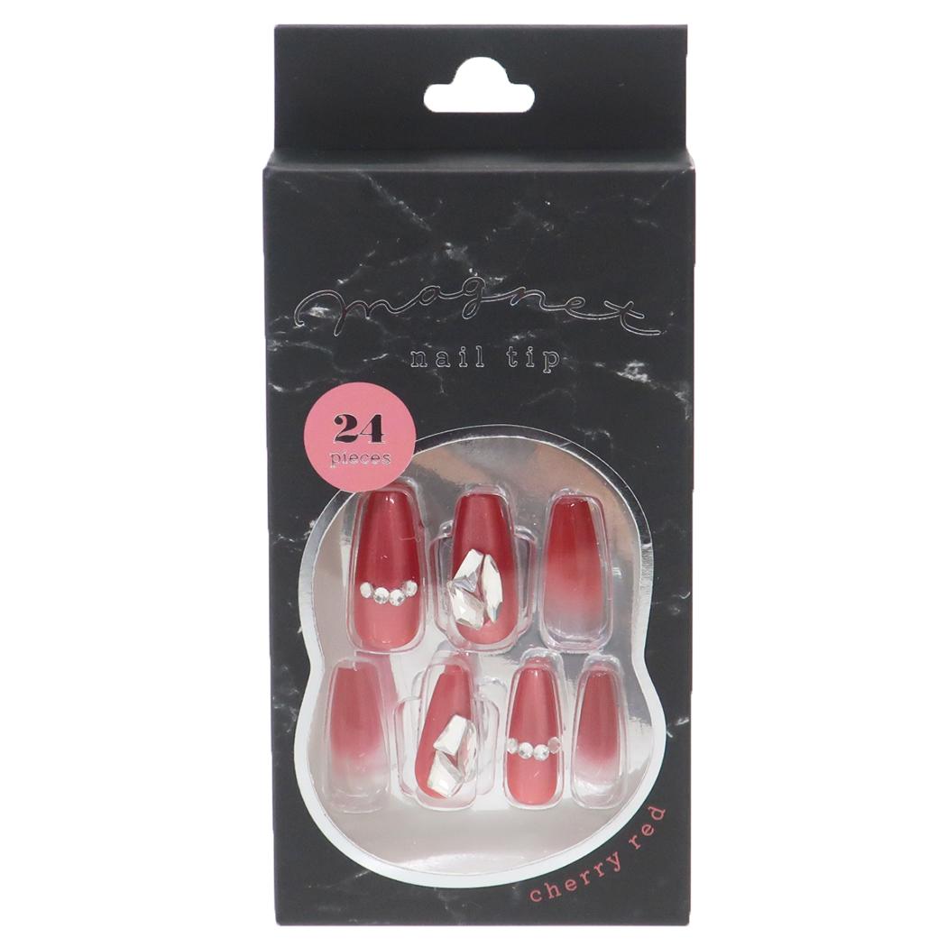 楽天市場】ディープブラック マグネットネイルチップ バレリーナ