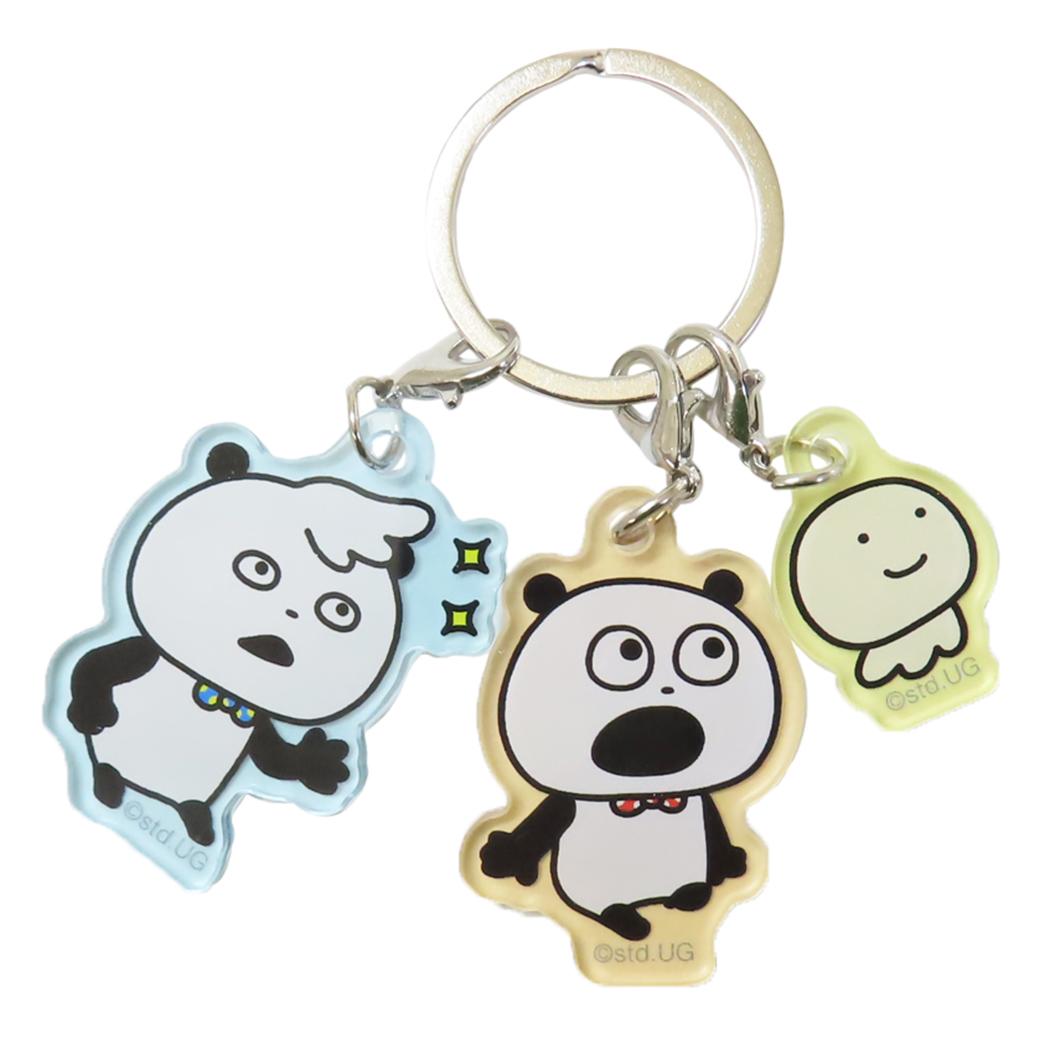 楽天市場】スタジオUG キーリング 3チャームキーホルダー こ