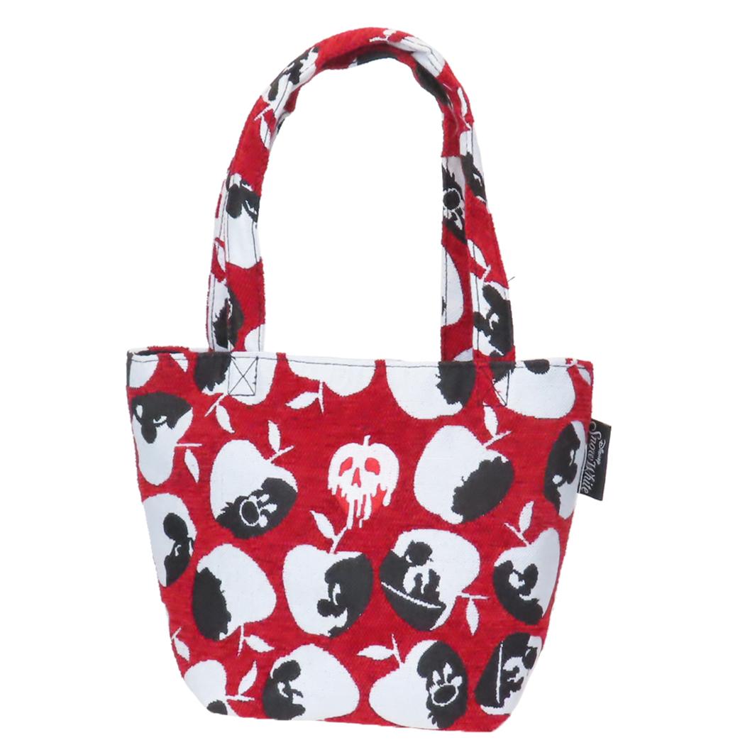 【ポイント10倍 & クーポン！】白雪姫 ランチバッグ ゴブラン織り ミニバッグ フェイスインアップル ディズニープリンセス 丸眞 ミニトート お弁当かばん 刺しゅう キャラクター グッズ メール便可 シネマコレクション画像